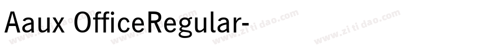 Aaux OfficeRegular字体转换